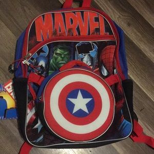 Marvel backpack with bonus detachable lunch kit
